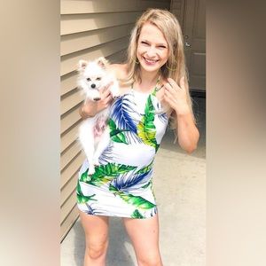 Fashion nova summer *strap around neck* spaghetti, mini dress